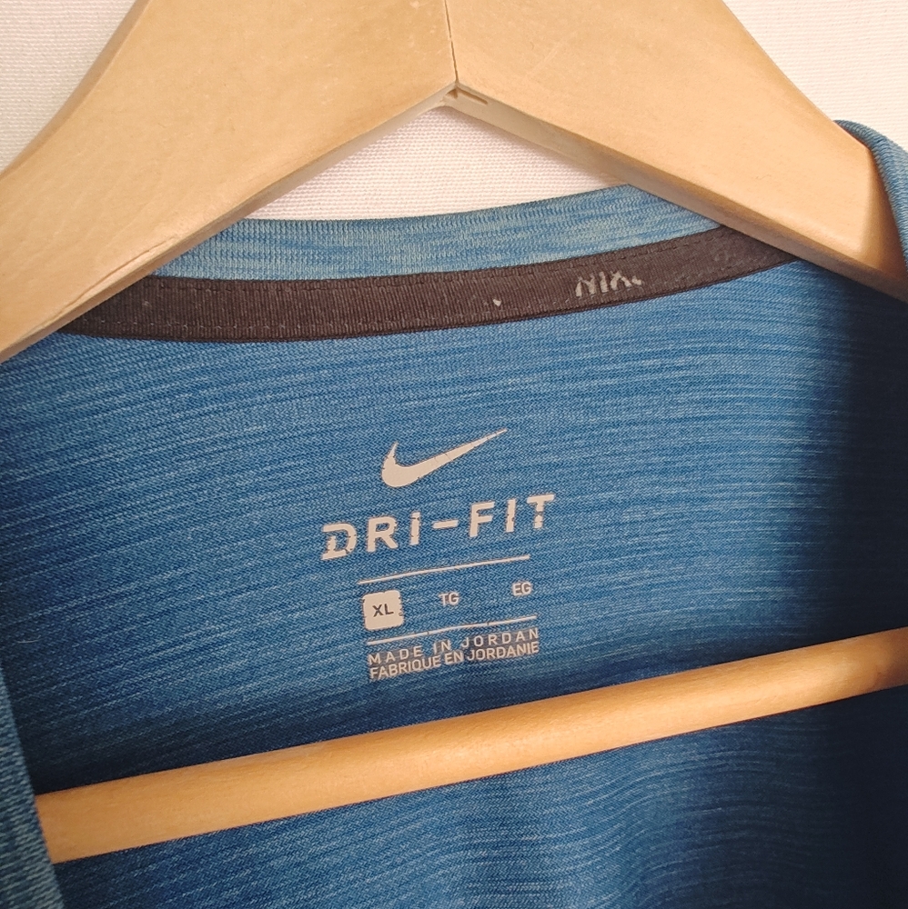 Nike Breathe Training Top Shirt Tee Blue XL 832835-483 Short Sleeve Hyper Dry - Picture 5 of 8
